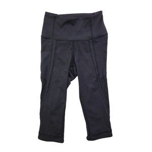 Lululemon Luxtreme Wunder Under Women's 4 Black Cropped Leggings Compression